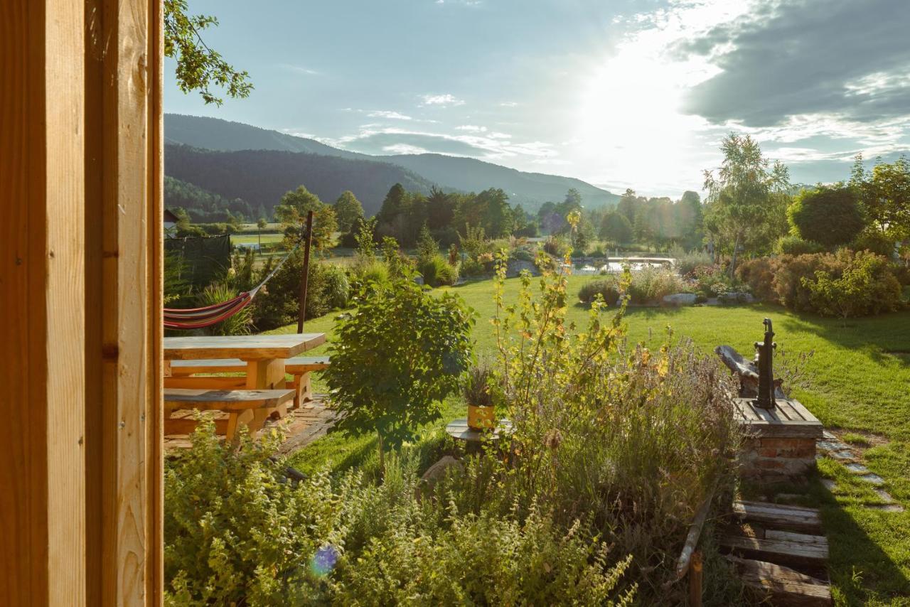 Glamping Happiness With Natural Pool Ribnica Exterior photo